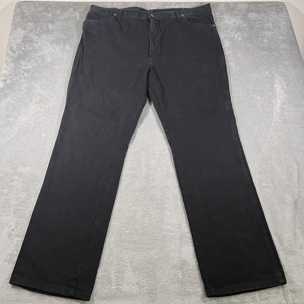Wrangler Jeans Mens 42x32 Black 936 Cowboy‎ Cut Slim Fit Denim Western Bootcut